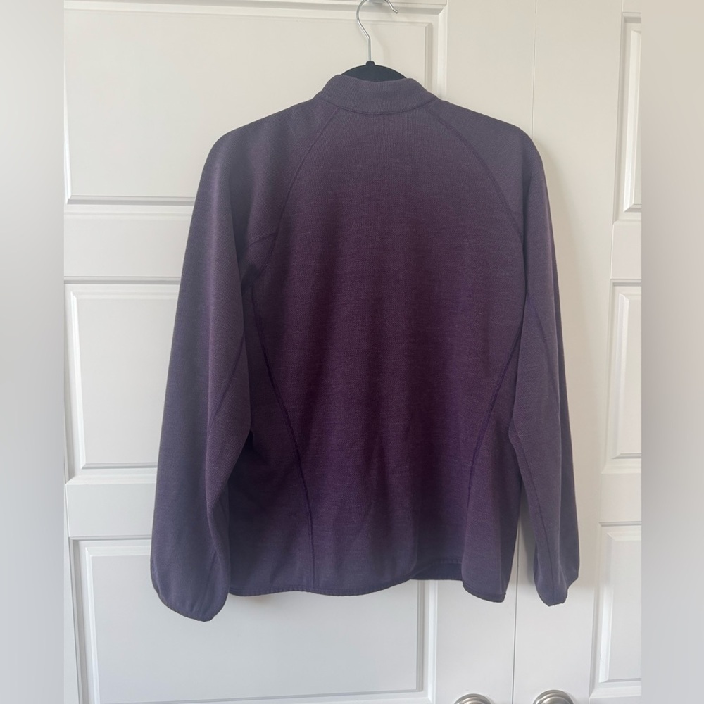 Outdoor Research Purple Knit Mock Neck Zip Up Sweater Womens Size XLarge - Picture 7 of 7
